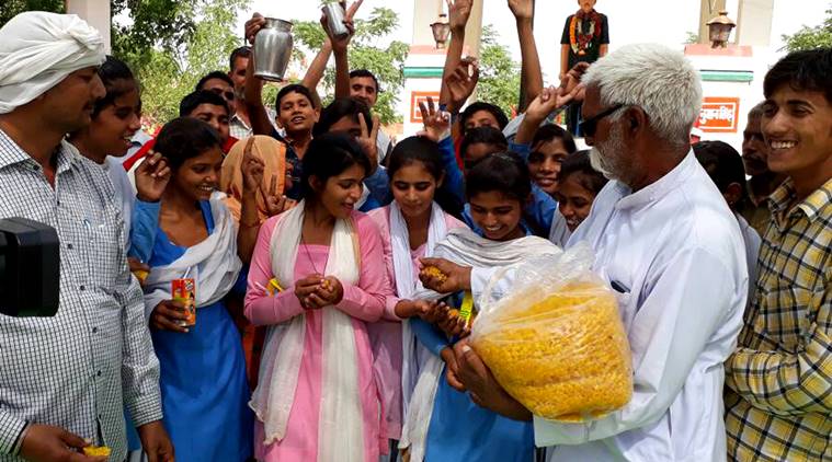 rewari, rewari students, rewari girls, girl students strike, rewari students strike,