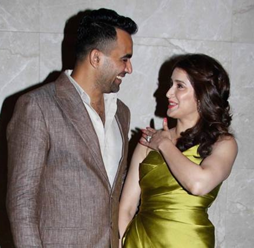 celebrity brides of 2017 style, zaheer khan, zaheer khan and sagrika, sagarika engagement, indian express, indian express news