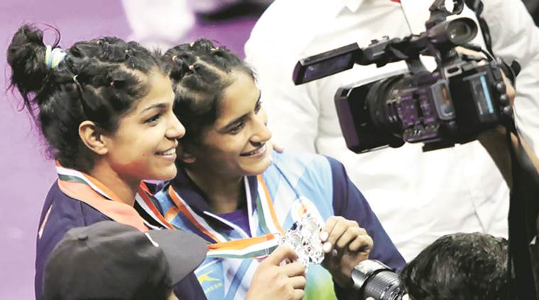 Divya Kakran, Vinesh Phogat, Sakshi Malik, Divya Kakran India, Asian Wrestling Championship, Wrestling Championship, Wrestling news, Wrestling, Indian Express