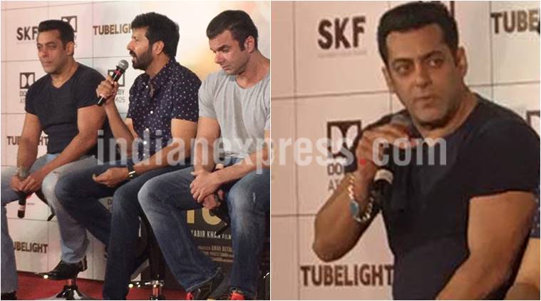 Salman Khan, tubelight trailer launch, Kabir Khan, Sohail Khan, tubelight, salman khan image