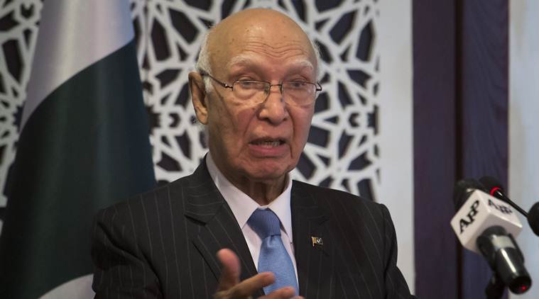 China Pakistan, Pakistan Afghanistan relations, Sartaj Aziz, Indian express, India news