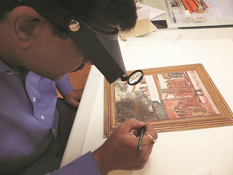 indian touch, dresden museum, indian miniature, indian sculptor, paintings, art conservation centre, europe, german city, exhibition, art and culture news, indian express news