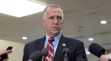 senator collapses, north carolina senator, nc senator collapses, world news, indian express news