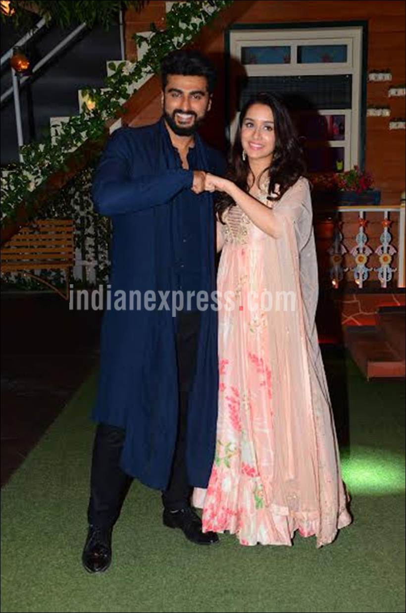 half girlfriend, arjun kapoor, shraddha kapoor, kapil sharma, the kapil sharma show