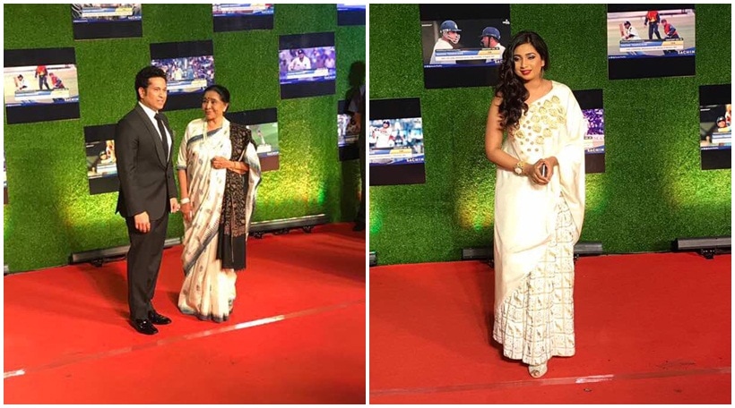 shreya goshal, Asha Bhosle, Sachin biopic premiere pics