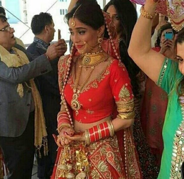celebrity brides of 2017 style, pooja banerjee, bridal look, bridal makeup, indian celebrity wedding, indian express, indian express news