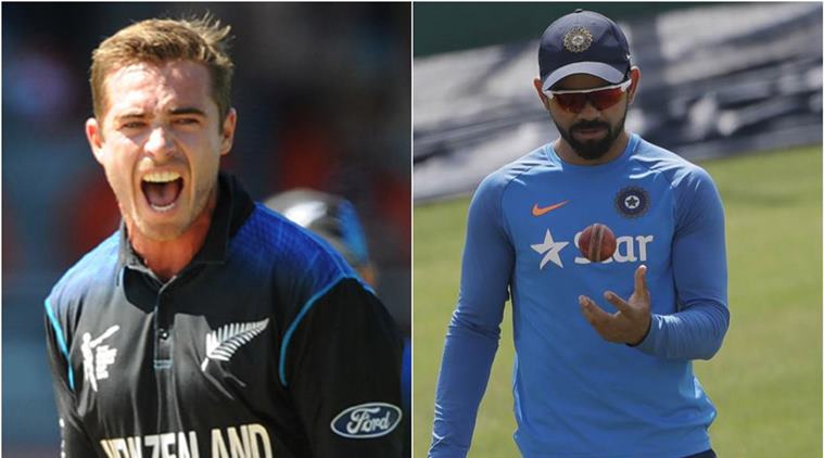 virat kohli, champions trophy, kohli champions trophy, virat kohli icc champions trophy, virat kohli champions trophy, india champions trophy, tim southee, cricket news, cricket, sports news, indian express