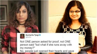 mumbai, radio city, suchitra tyagi, people help blind girl, people donate money to blind girl. mumbaikar help blind student, mumbai people help blind law student, good news, social media news, india news, latest news, indian express