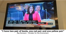 funny translations, swedish tv playing subtitles from children tv, funny political discussions, indian express, indian express news