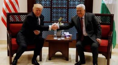 Donald Trump, President Donald Trump, Palestine, Palestinian President Mahmud Abbas, Mahmud Abbas, Bethlehem, Israeli Prime Minister Benjamin Netanyahu, World News, Indian Express News