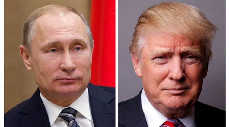 Donald Trump, Trump, US President Donald Trump, Trump Russia, Vladimir Putin, Putin, Putin Trump, Trump leaks information to Russia, US Russia, Kremlin, ISIS, US news, Indian Express, World news