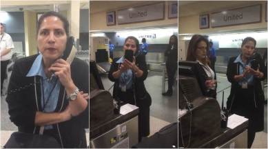 united airlines, united airlines complaint, united airline passenger complaint, united airlines agent cancel flight, united airlines viral video, viral videos, usa news, world news, latest news, indian express