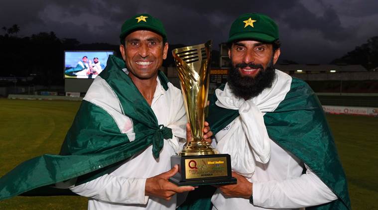 Misbah-ul-Haq, Younis Khan, Misbah, Younis, Pak vs WI, Pakistan, West Indies, cricket, Test cricket, sports news, Indian Express