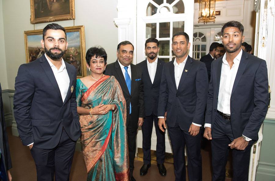 virat kohli, mahendra singh dhoni, dhoni, yuvraj singh, rohit sharma, shikhar dhawan, anil kumble, indian high commission, london, cricket, indian express
