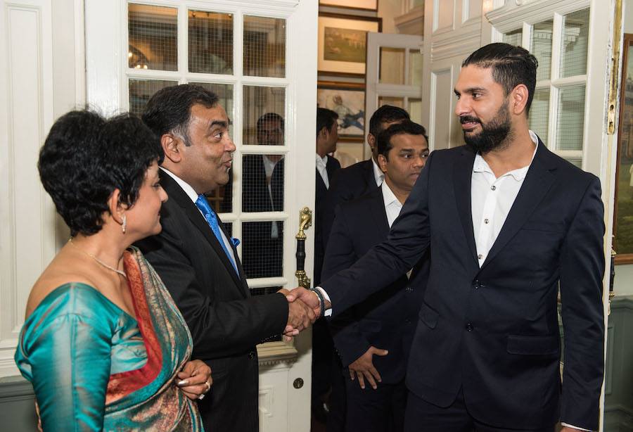 virat kohli, mahendra singh dhoni, dhoni, yuvraj singh, rohit sharma, shikhar dhawan, anil kumble, indian high commission, london, cricket, indian express