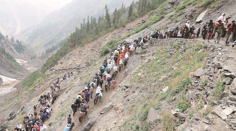 amarnath yatra, j&k security, amarnath yatra security, pakistan, loc terrorists, kashmir pilgrims, india news, indian express