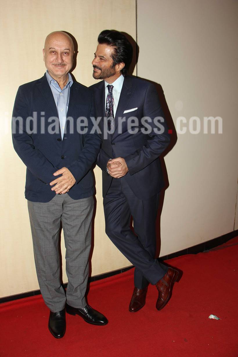 Anil Kapoor, Anupam Kher, Anil Kapoor Dada Phalka Academy Awards, Anupam Kher Dada Phalka Academy Awards, Dada Phalka Academy Awards 2017 pics