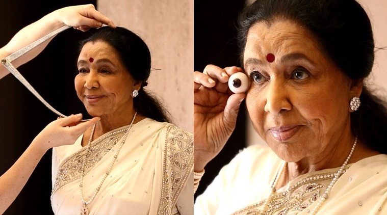 Image result for asha bhosle with madame tussauds