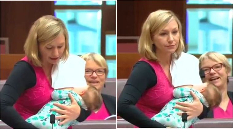 VIDEO: Australian MP creates history by breastfeeding baby during