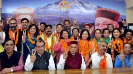 Prem Kumar Dhumal, Amit Shah, BJP, Himachal Pradesh elections 2017, Prem Kumar Dhumal BJP, BJP chief minsiter canidate, Himachal elections, himachal polls, india news