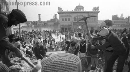 Operation Blue star, Operation Blue Star anniversary, what is operation blue star, Indira Gandhi, 1984 riots, Anti-sikh riots, Indian Express