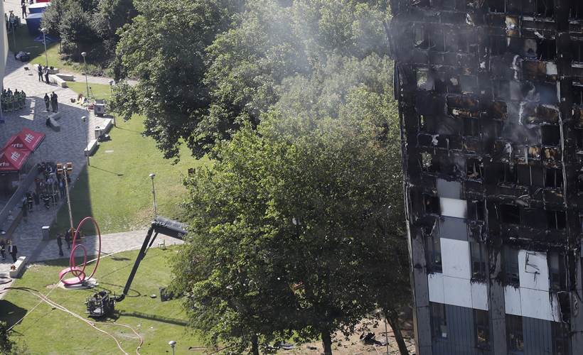london, fire building, world news, indian express news