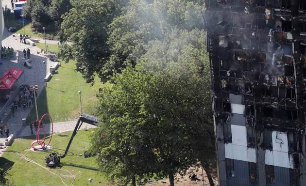 london, fire building, world news, indian express news