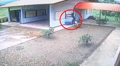 WATCH: This guy needs to get an award for being the most idiotic thief ever! | Trending News,The Indian Express WATCH: This guy needs to get an award for being the most idiotic thief ever! | Trending News,The Indian Express