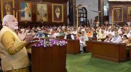 gst launch, gst rollout, pm modi speech, parliament, midnight session, central hall, indian express