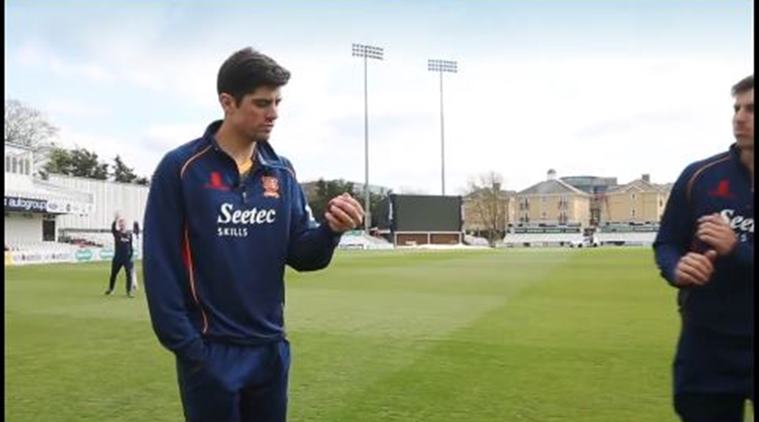 A cricketer's incredible reflex catch during an interview has the