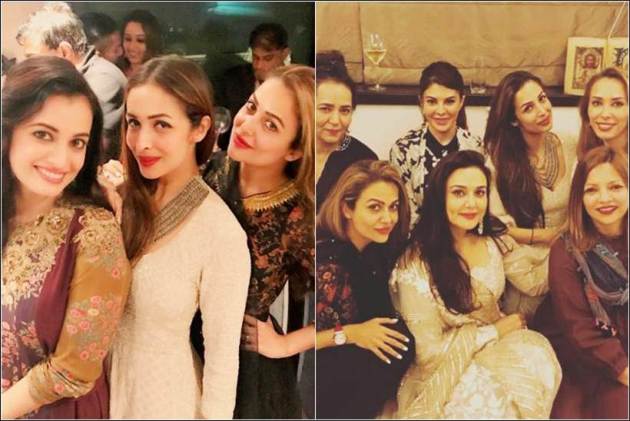 dia mirza, preity zinta salman khan eid, salman khan eid party inside photos