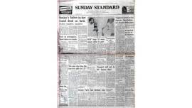 Indian express front page, express front page, express forty years ago, indian express editorial