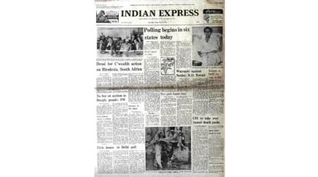 Morarji desai, Rhodesia, South Africa, Gen Ziaur Rahman, Bangladesh, forty years ago, indian express editorial page