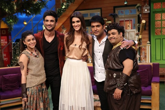 the kapil sharma show, the kapil sharma show pics, raabta kapil sharma, raabta actors kapil sharma show, sushant singh kriti sanon