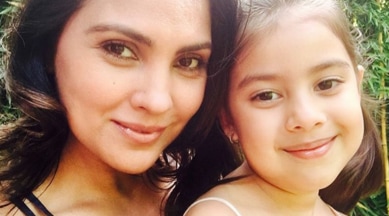 Lara Dutta, Lara Dutta daughter, Saira, Saira Bhupathi, mahesh bhupathi, indian express