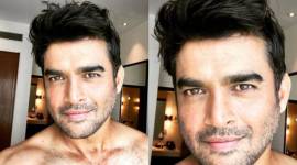 r madhavan, R madhavan selfie, R madhavan after shower selfie, R madhavan viral selfie,