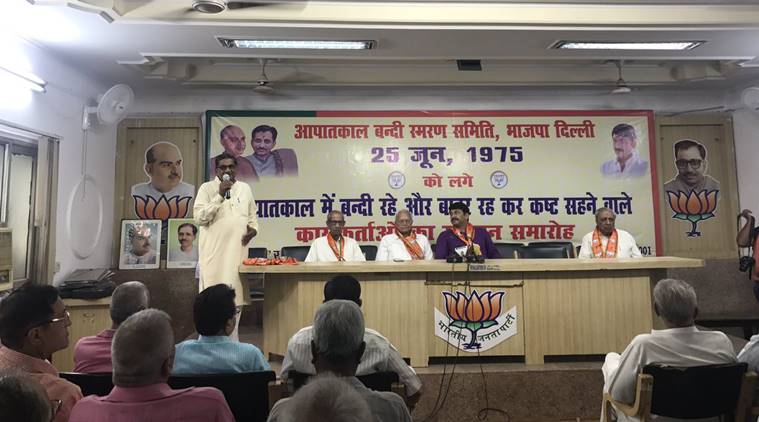 emergency 1975, bjp, manoj tiwari, emergency victims, 1975 emergency, india news