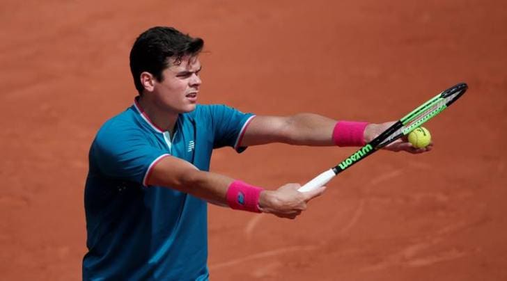 King of errors Milos Raonic stumbles out of French Open