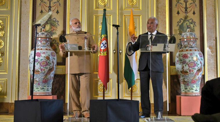Narendra Modi, Modi Portugal visit, PM Portugal visit, PM Modi Portugal visit, Narendra Modi Portugal visit, Portugal visit, Antonio Costa, Lisbon, Portuguese PM, india news, indian express news