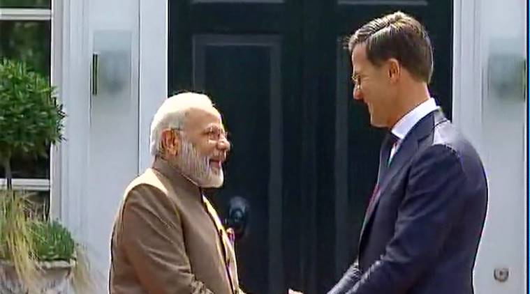 pm modi, pm modi foreign tours, modi netherlands visit, mark rutte, india netherland ties, indian express news