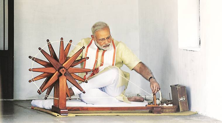 narendra modi, sabarmati ashram, modi gau rakshak, modi cow vigilantes,