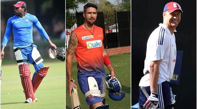 Chris Gayle, Kevin Pietersen, Andrew Flintoff