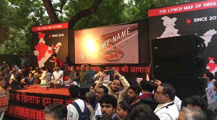 not in my name, #notinmyname, not in my name protest, not in my name new delhi, not in my name jantar mantar, not in my name mumbai, not in my name bengaluru, not in my name bangalore, junaid khan lynching, muslim lynching, india news