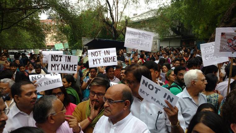not in my name, #notinmyname, not in my name protest, jantar mnatar, jantar mantar protests,