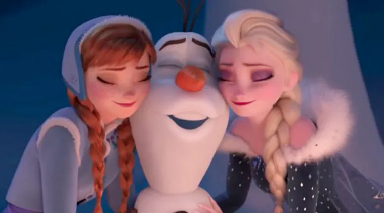 Olaf's Frozen Adventure trailer: The snowman is reunited with princesses Anna  and Elsa, watch video | Entertainment News,The Indian Express