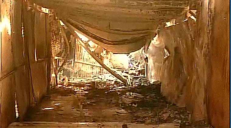 Delhi fire, Okhla fire, Shanties fire, Indian express, India news, Latest news