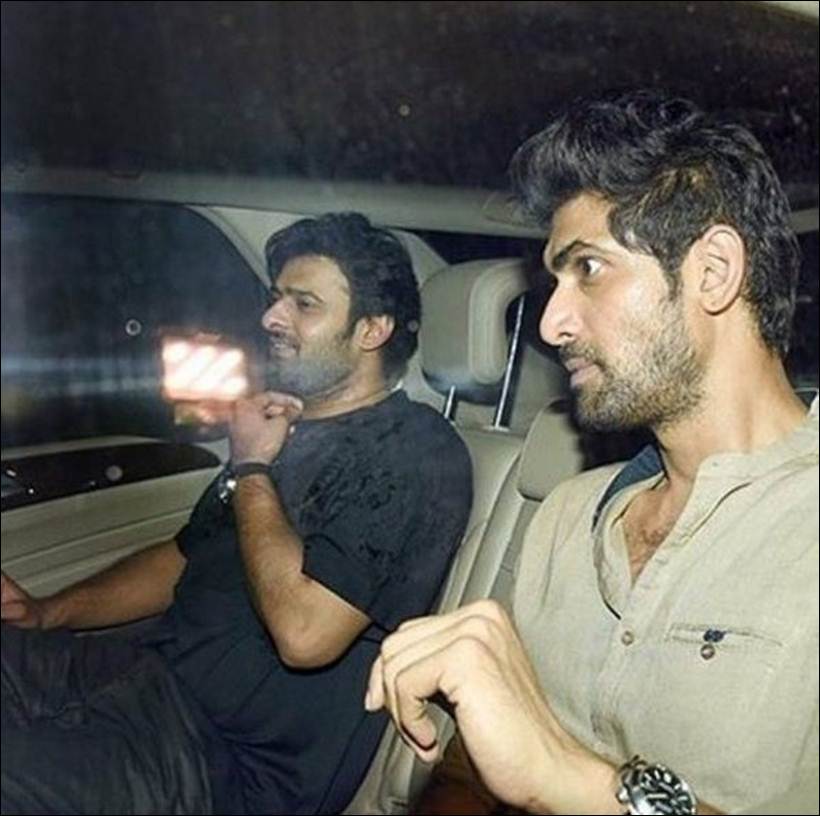 prabhas, rana daggubati, prabhas rana karan johar party, prabhas rana images