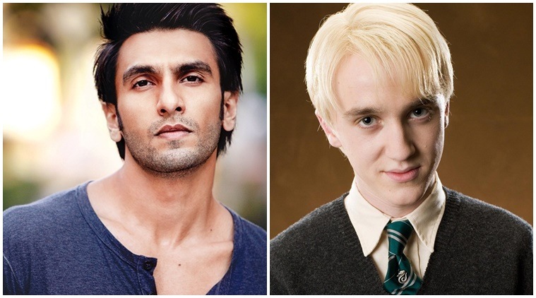 ranveer singh, draco malfoy, ranveer singh draco malfoy, harry potter bollywood, draco malfoy bollywood