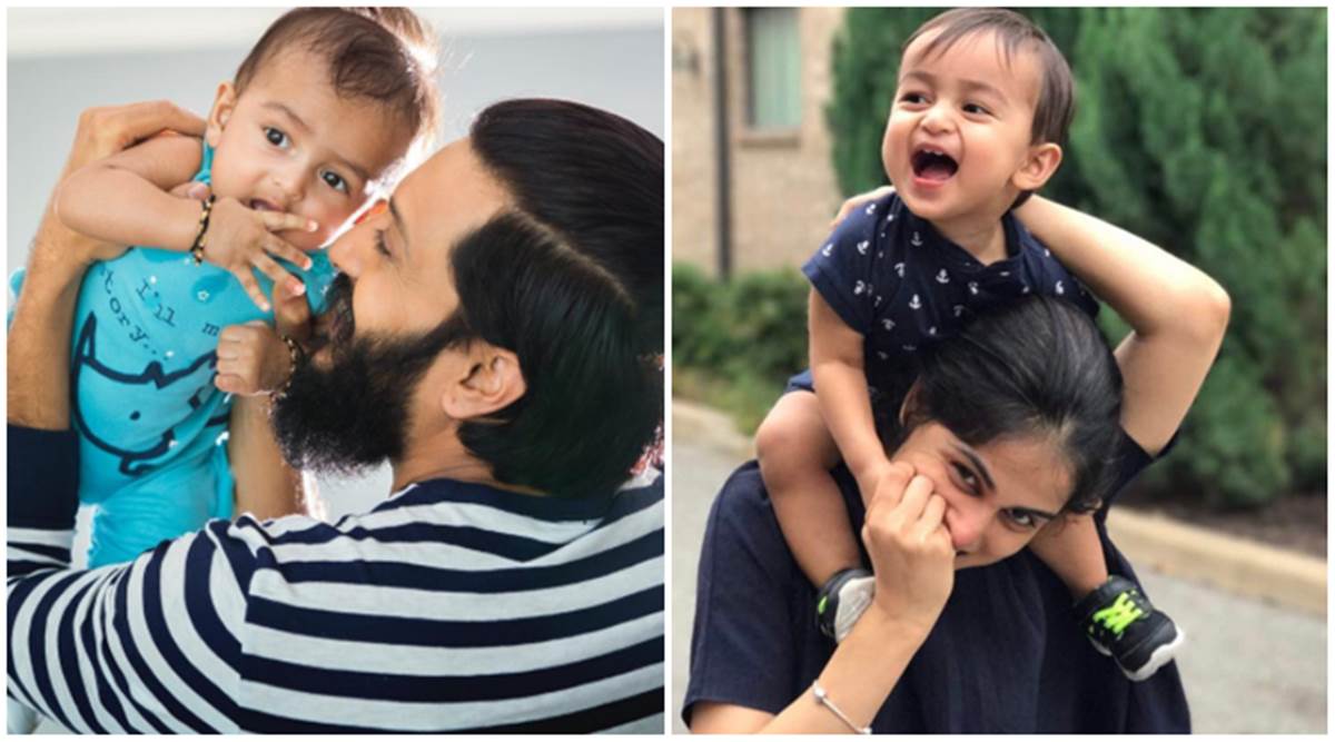 Riteish Deshmukh Genelia Deshmukh Celebrate Son Rahyl S First