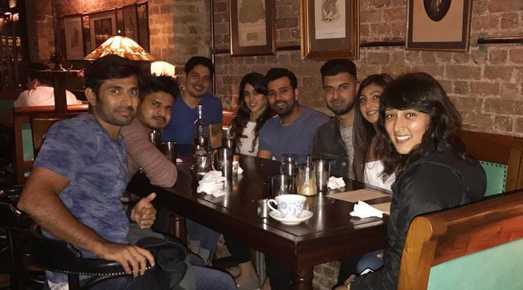 Rohit Sharma, wife Ritika Sajdeh, catch up with friends away from home ...